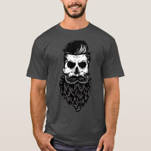 Schädelbart Bartschädel T-Shirt
