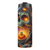 Schädelbaum im Spooky Forest Thermosbecher (Vorderseite)