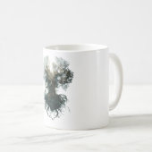 Schädelbaum Surreal Dunkle Natur Kaffeetasse (VorderseiteRechts)