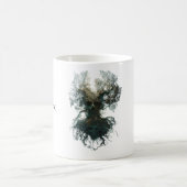 Schädelbaum Surreal Dunkle Natur Kaffeetasse (Mittel)