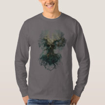 Schädelbaum Surreal Dunkle Natur Langarmshirt