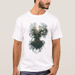 Schädelbaum Surreal Dunkle Natur T-Shirt
