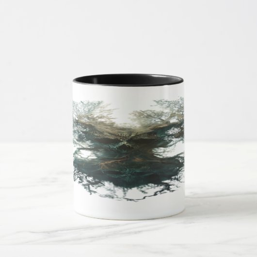 Schädelbaum Surreal Dunkle Natur Tasse (Zentrum)