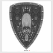 Schädelbläschen Aufkleber (Blatt)