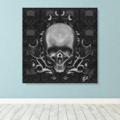 Schädelbläschen Leinwanddruck (Insitu (Holzboden))