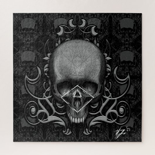 Schädelbläschen Puzzle (Vertikal)