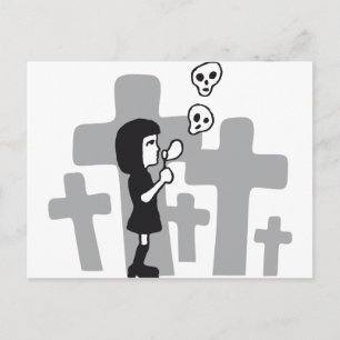 Schädelblasen Postkarte