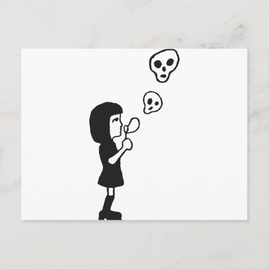 Schädelblasen Postkarte (Vorderseite)