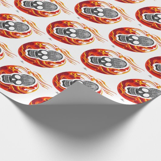 Schädelblaster Geschenkpapier (Ecke)