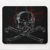 Schädelblitz Mousepad (Vorne)