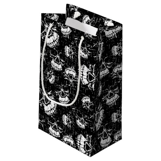 Schädelboden Kleine Geschenktüte (Rückseite Schrägansicht)