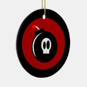 Schädelbombe Keramikornament (Rechts)