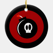 Schädelbombe Keramikornament (Hinten)