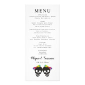 Schädelbräute, regenbogenlesbische Hochzeitskarte Werbekarte (Hinten)