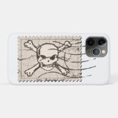 SchädelBriefmarke Case-Mate iPhone Hülle (Rückseite (Horizontal))