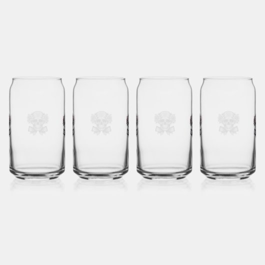 Schädelbrille Dosenglas (Rechts)