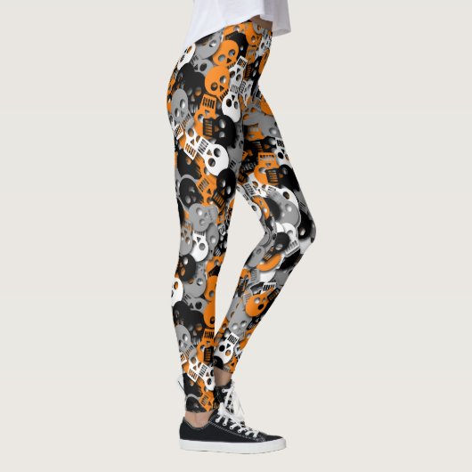 Schädelconfetti-Gamaschen - multi Leggings (Rechts)