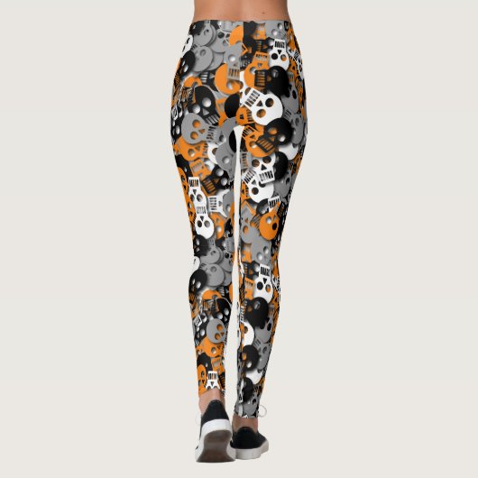 Schädelconfetti-Gamaschen - multi Leggings (Rückseite)
