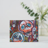 SchädelCrew Postkarte (Stehend Vorderseite)