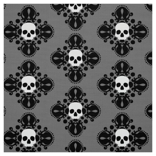 Schädeldamastmuster Stoff (Muster)