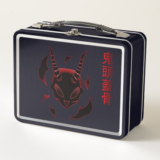 Schädeldämon Metall Brotdose (Vorderseite)