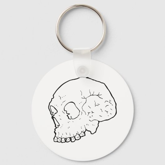 Schädeldarstellung Schlüsselanhänger (Vorderseite)