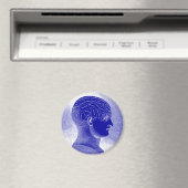 Schädeldeuterkopf Magnet (In Situ (Geschirrspüler))
