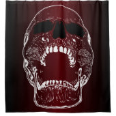 Schädelduschvorhang - Schädelschreie Duschvorhang (Vorderseite)