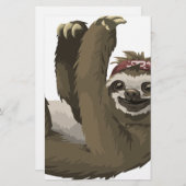 Schädelfaultier Briefpapier (Vorne/Hinten)