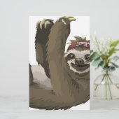 Schädelfaultier Briefpapier (Stehend Vorderseite)