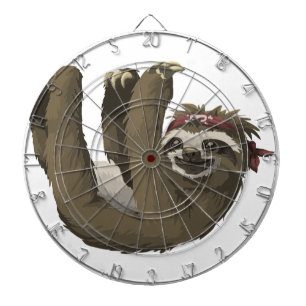 Schädelfaultier Dartscheibe