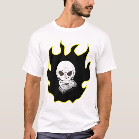 Schädelflame T-Shirt (Vorderseite)