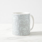 Schädelflammdamast in klassisch weiß kaffeetasse (VorderseiteRechts)