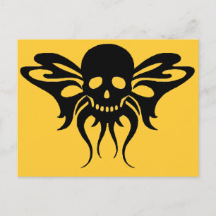 Schädelfliege Postkarte