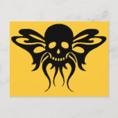 Schädelfliege Postkarte (Vorderseite)