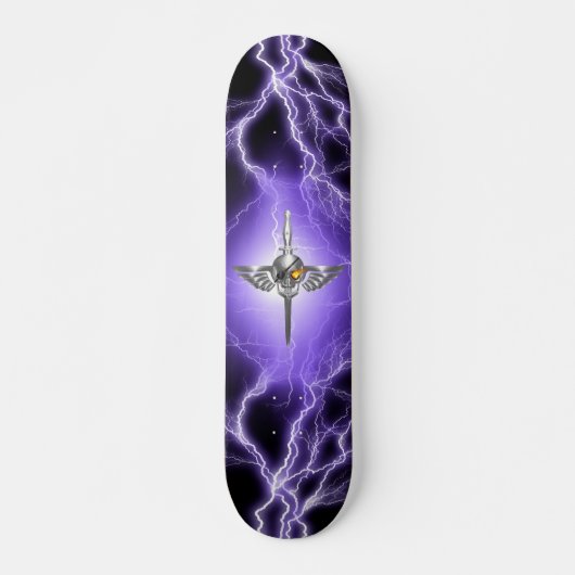 Schädelflügel Skateboard (Vorne)