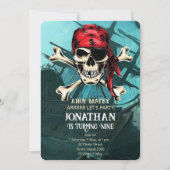 SchädelGeburtstagsparty Einladung (Vorderseite)