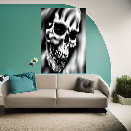 Schädelgesicht | AI Art Poster