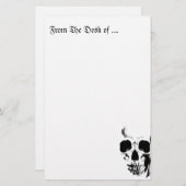 Schädelgesicht Briefpapier (Vorne/Hinten)