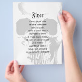 Schädelgesicht Flyer (Hand)
