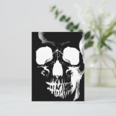 Schädelgesicht Postkarte (Stehend Vorderseite)