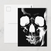 Schädelgesicht Postkarte (Vorne/Hinten)