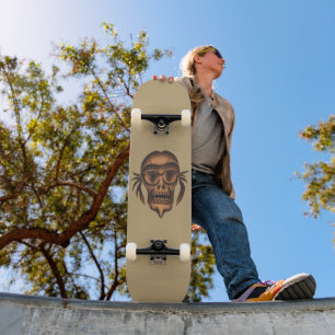 Schädelgesicht Skateboard