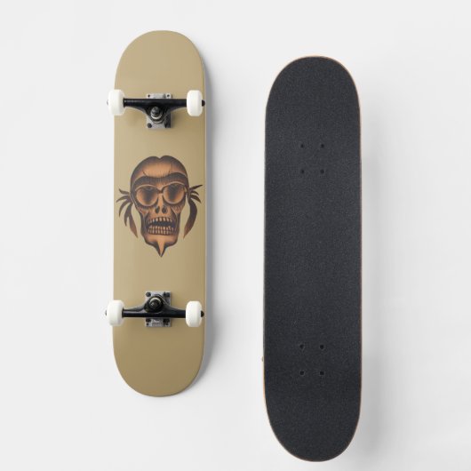 Schädelgesicht Skateboard (Vorderseite)