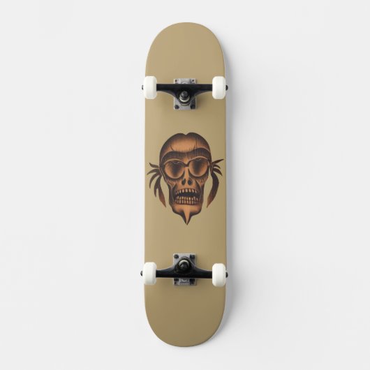 Schädelgesicht Skateboard (Vorderseite)