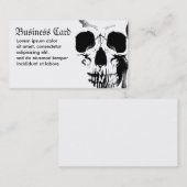Schädelgesicht Visitenkarte (Vorne/Hinten)