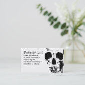 Schädelgesicht Visitenkarte (Stehend Vorderseite)