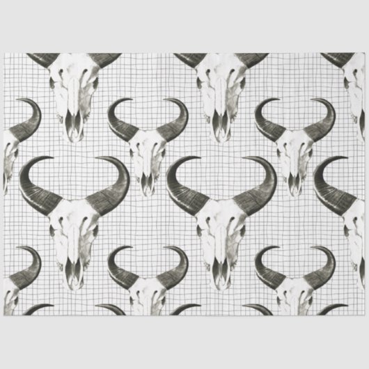 Schädelgewebe für Decoupage Seidenpapier (Vorderseite)