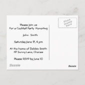 Schädelgroom vollständig anpassbar postkarte (Rückseite)