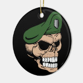 Schädelgrüner Berg Keramikornament (Links)